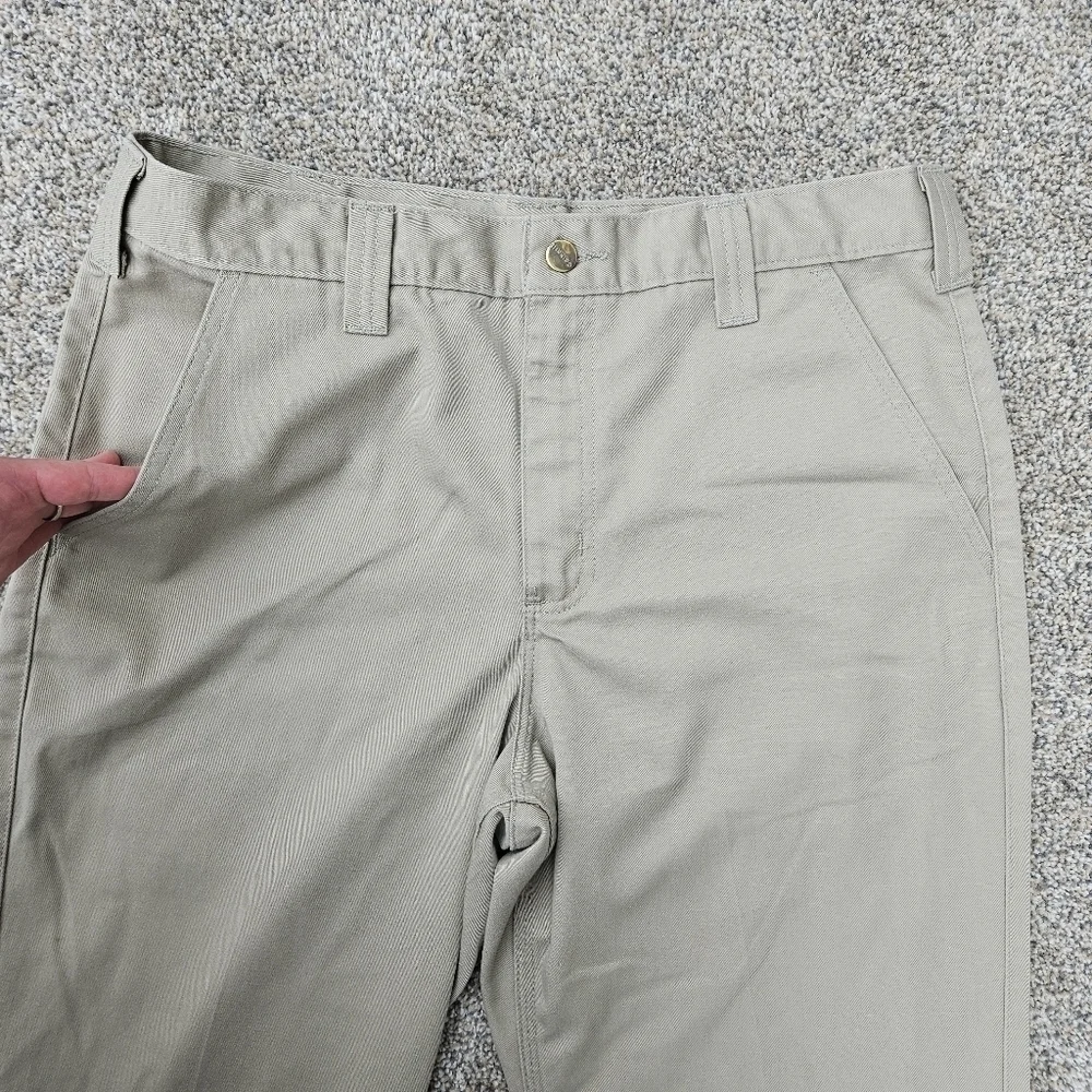 Vintage Carhartt Tan Blended Twill Pants Work Wear Khaki Slacks B290KHI 34x30